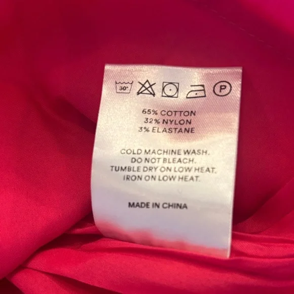 NWT PepperMayo | S | Terra Gathered Mini Dress - Fuchsia - Picture 7 of 8